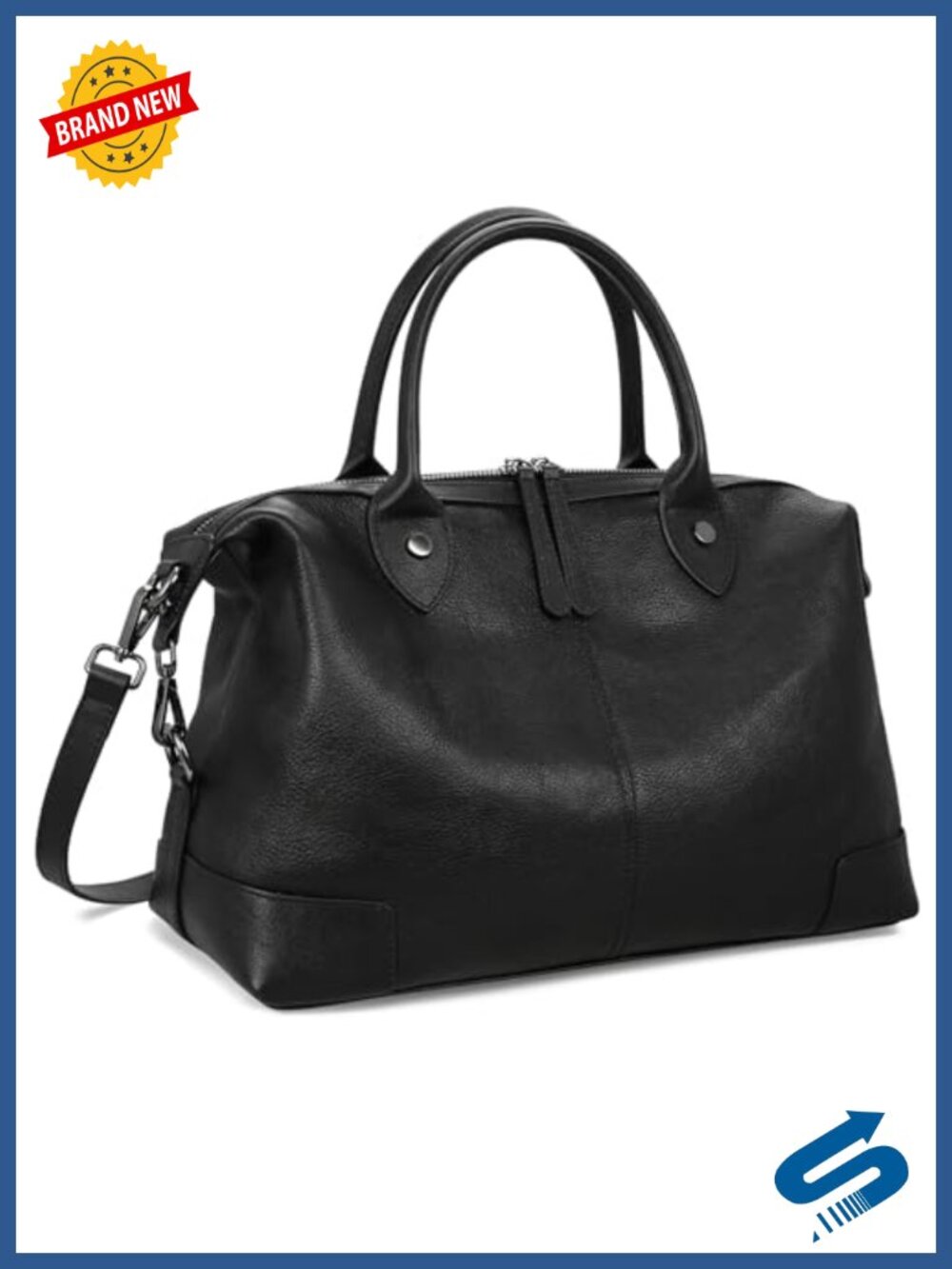 Genuine Leather Satchel Tote Bag Top Handle Crossbody Purse Large Doctor Handbag